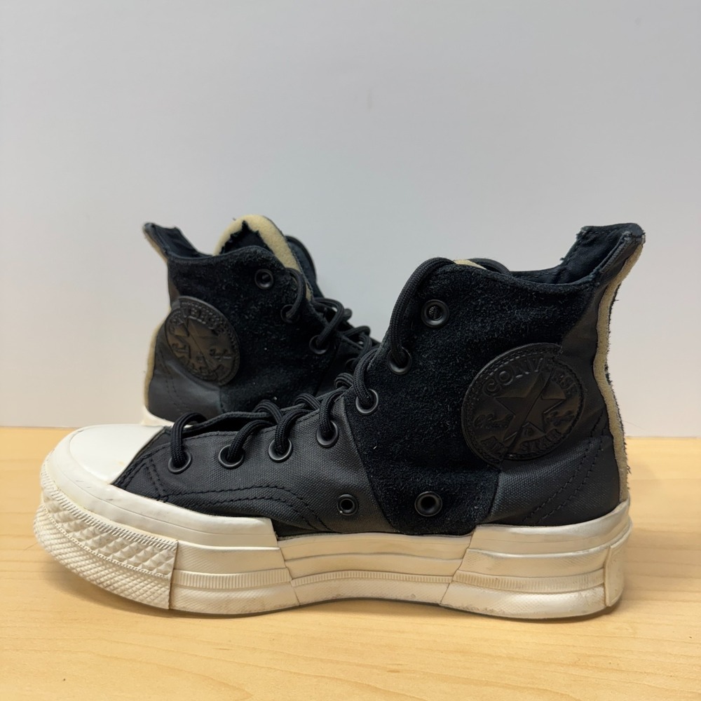 Converse Chuck 70 Plus‎ Hi Top "Black Egret" Sneakers, Women 7.5 Men 5.5 EU 38